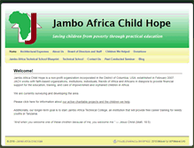Tablet Screenshot of jamboafricachildhope.org